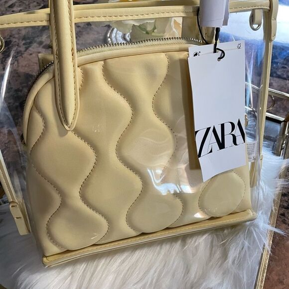 Zara Transparent Small Tote - Picture 4 of 9